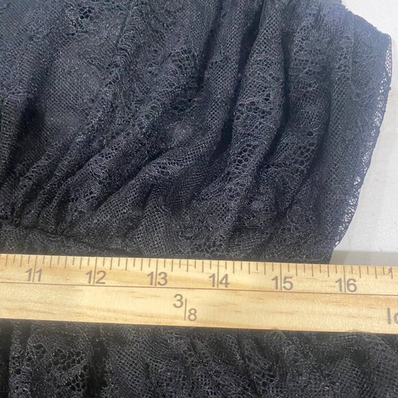 Fate Lace Tiered Mini Dress Size XL Black Dark Romantic Whimsygoth Holiday NYE - Picture 12 of 14